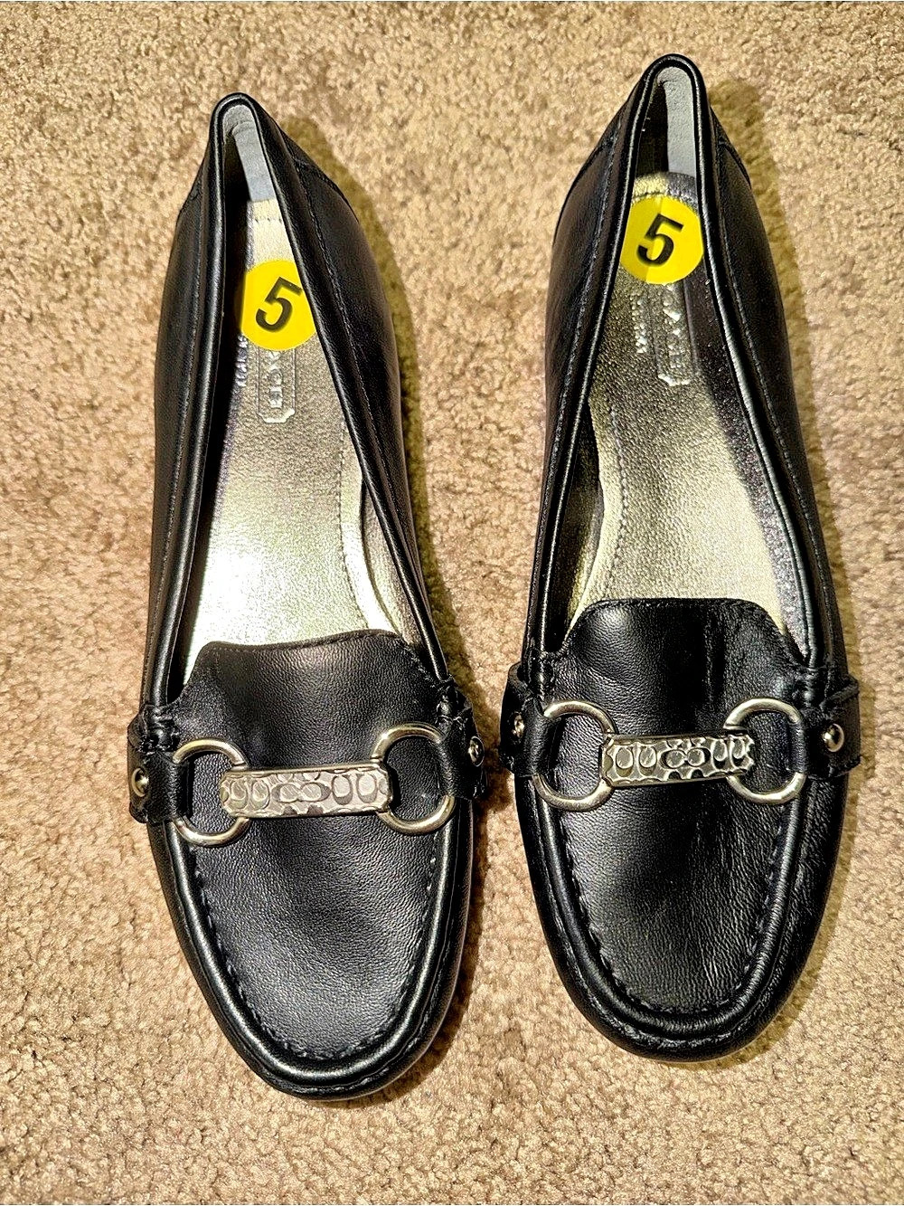 Coach Black Loafer Mules US 5.5